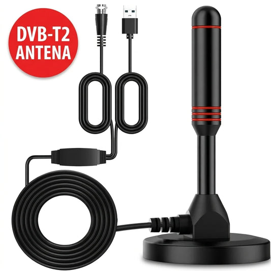 Sobna DVB-T2 Antena sa Pojačivačem i Magnetom